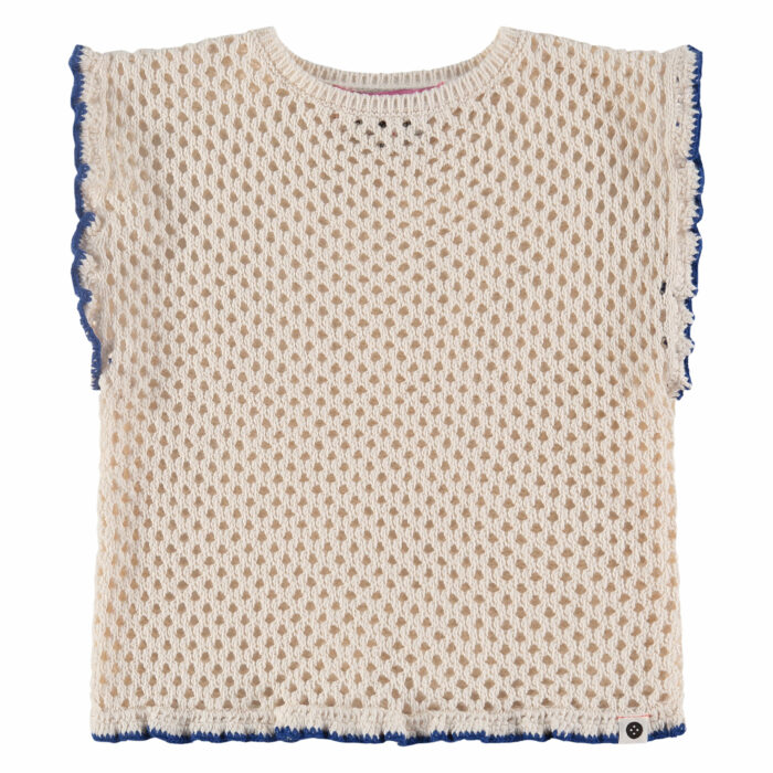 Blouse en crochet offwhite  SS24 (Stains Stories)