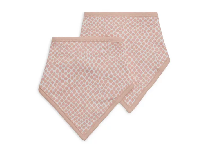 Bavoir Bandana Snake - Pale Pink - 2 Unités (Jollein)