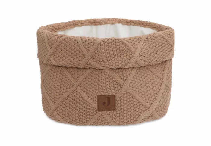 Panier de rangement Check Knit - Biscuit (Jollein)