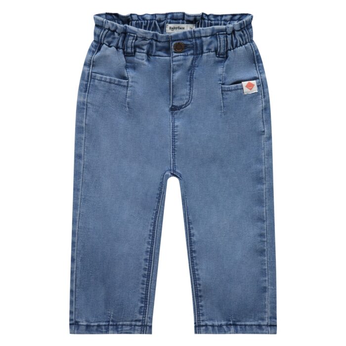 Pantalon Jeans Denim Blue Bébé Fille SS25 (Babyface)