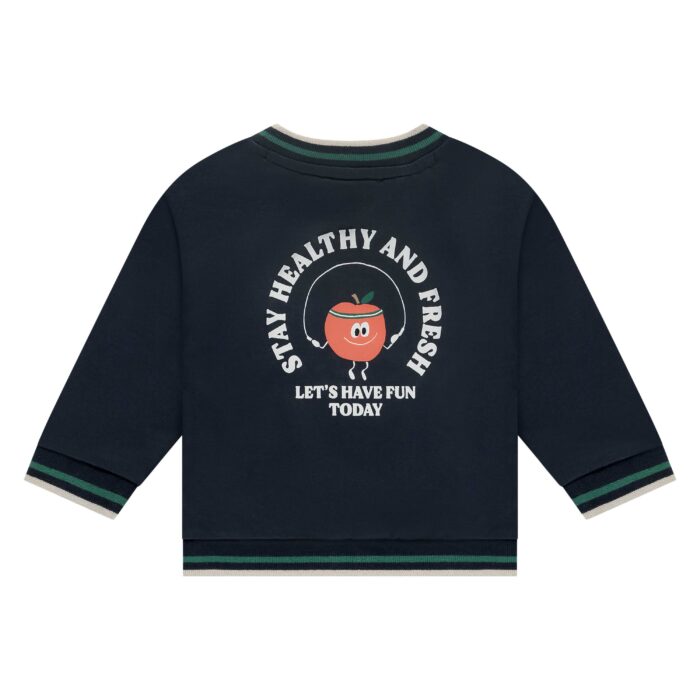 Sweat Cardigan Navy Bébé Garçon SS25 (Babyface)