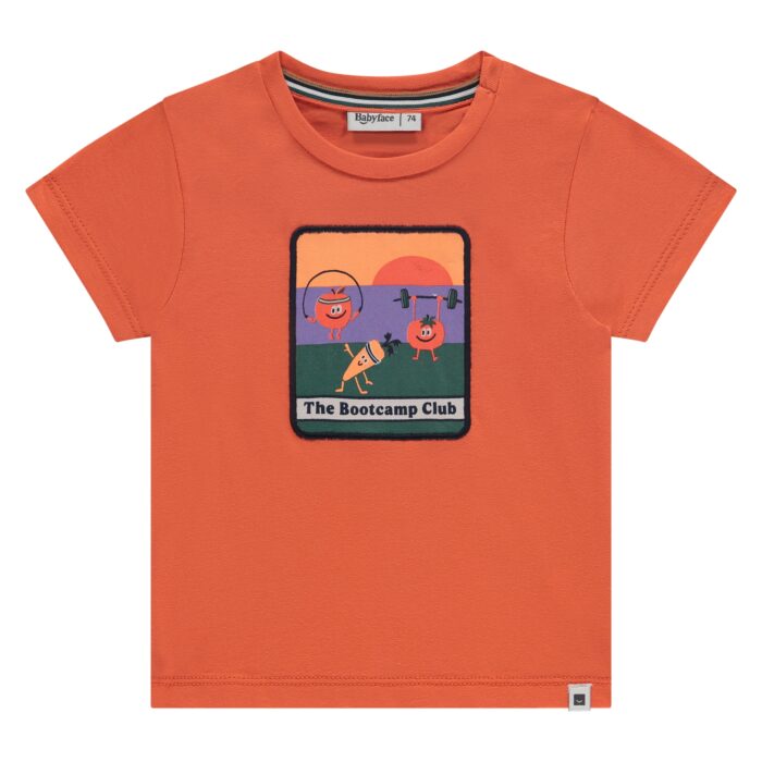 T-Shirt manches courtes Sleeve Papaya Bébé Garçon SS25 (Babyface)