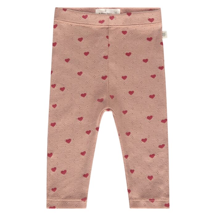 Legging bébé Coeurs Dusty Coral (Tiny Story SS25)