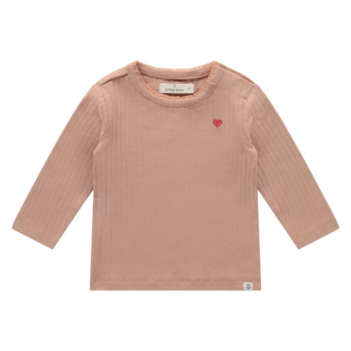 T-Shirt  bébé Longues Manches Dusty Coral (Tiny Story SS25)