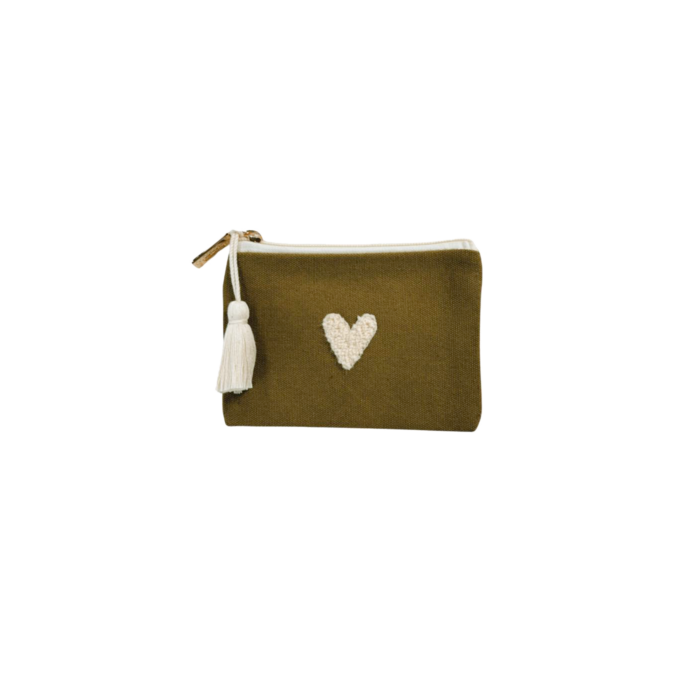 Porte-monnaie Love - olive (ZAKUW)