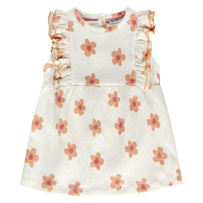 Robe Manches Courtes Creme  Bébé Fille SS25 (Babyface)