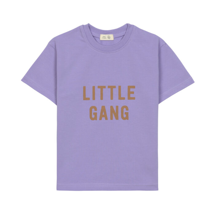 T-Shirt Jersey Gots Little Gang Lilas (Lassig)