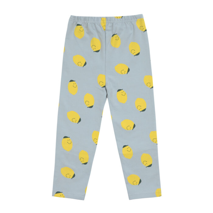 Legging Jersey Gots Citron Bleu Clair (Lassig)