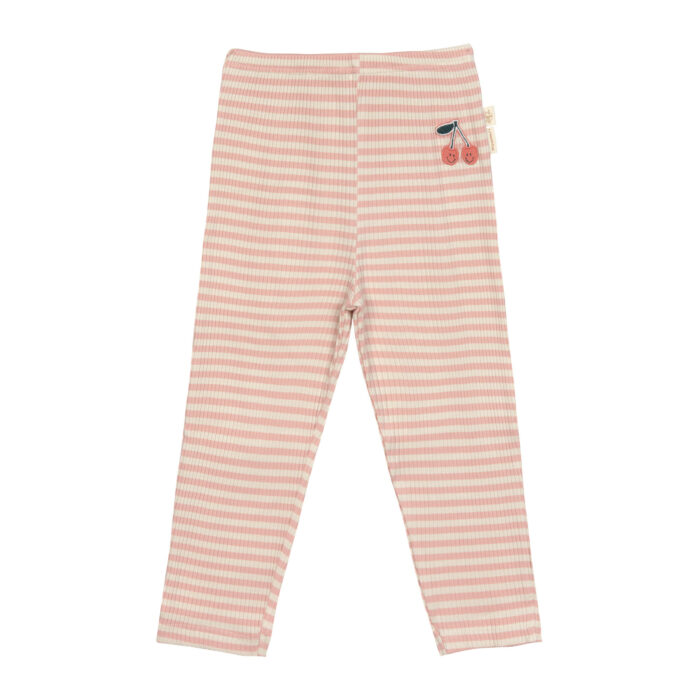 Legging Côtelés Cerise Pêche (Lassig)