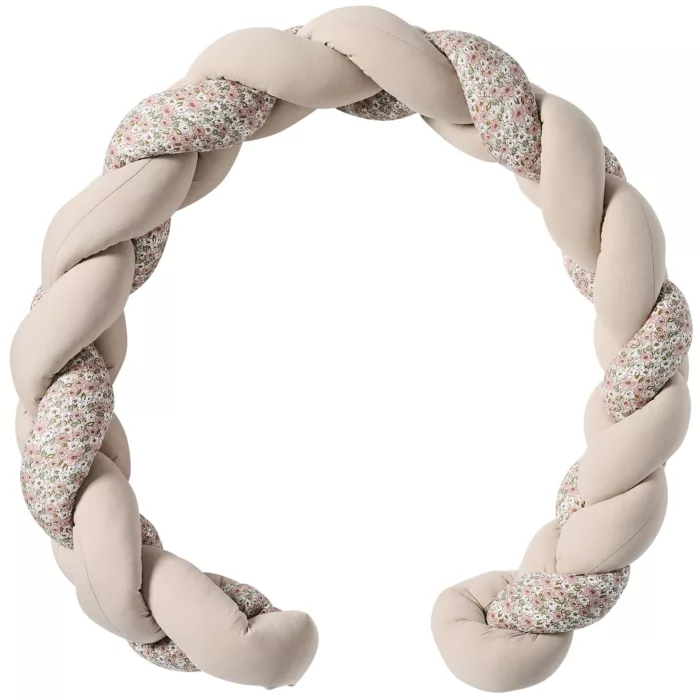 Tresse décorative ouatinée 200 cm – imp. liberty / beige – Afternoon Tea (BB and CO)