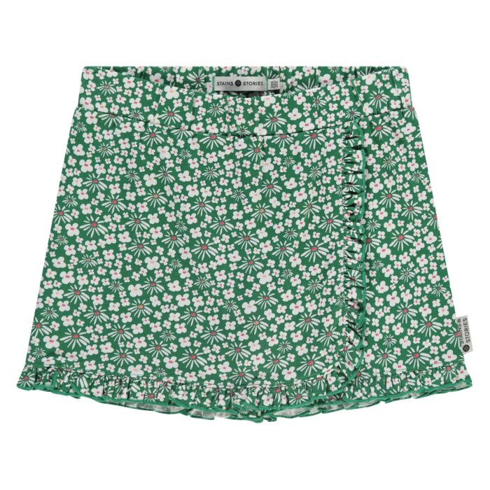 Jupe Short Fleurs Fille SS25 (Stains Stories)