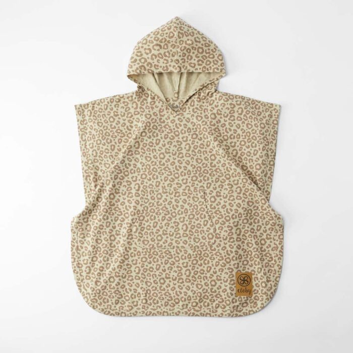 Poncho UV plage UPF 50+ Leopard Brown (Cloby)