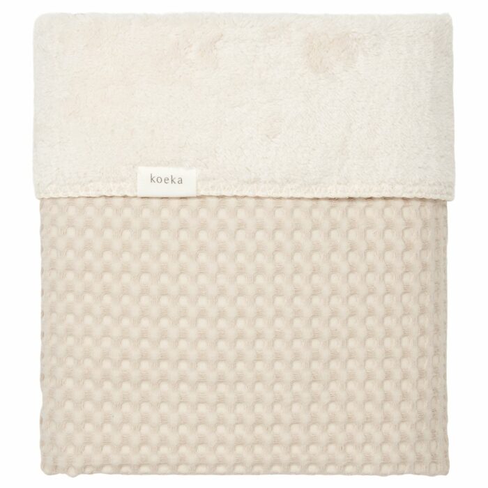 Couverture berceau teddy Oslo sand (Koeka)