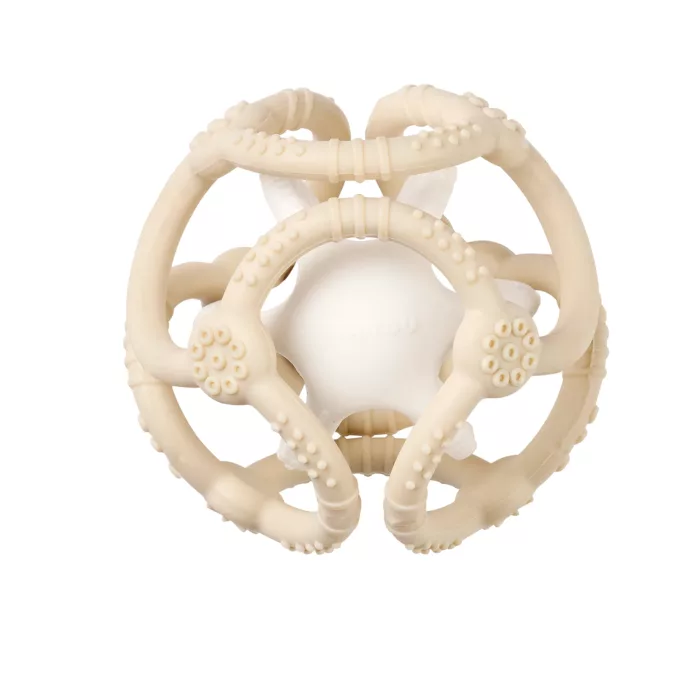 Set de Balles SILICONE - SILICONE - 9 cm - Silicone Argile Blanc (nattou)
