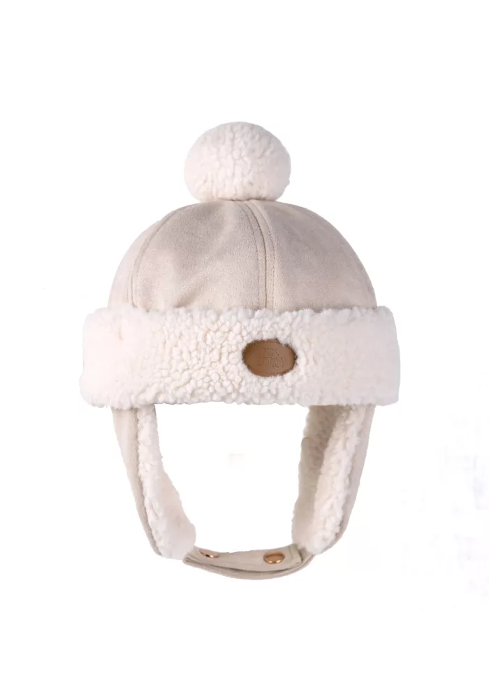 Chapeau aviateur 1-3 ans (ivoire Ertha)