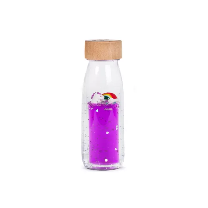 bouteille sensorielle arc en ciel (petit boum)