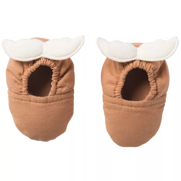 Chaussons avec ailes d’ange – cassonade / écru (BB&CO)