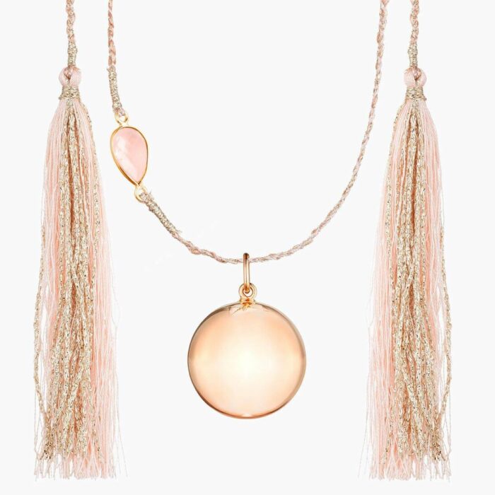 Bola de grossesse - Maya - Or Rose et Quartz Rose