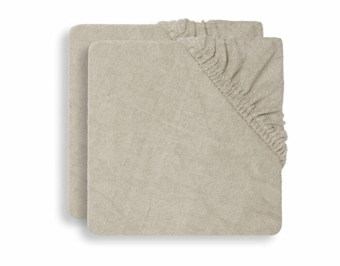 Housse matelas à Langer Éponge 50x70cm - Nougat - 2 Unités (Jollein)