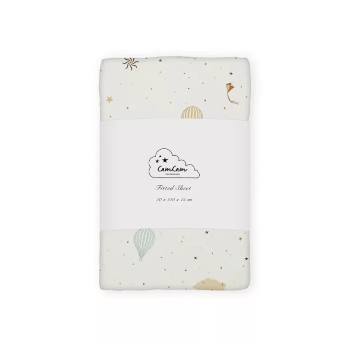 Drap-housse, 70x140x15cm - GOTS Dreamland (CamCam)