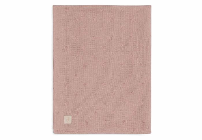 Couverture 75x100cm Cosy Knit - Wild Rose/Velvet (Jollein)