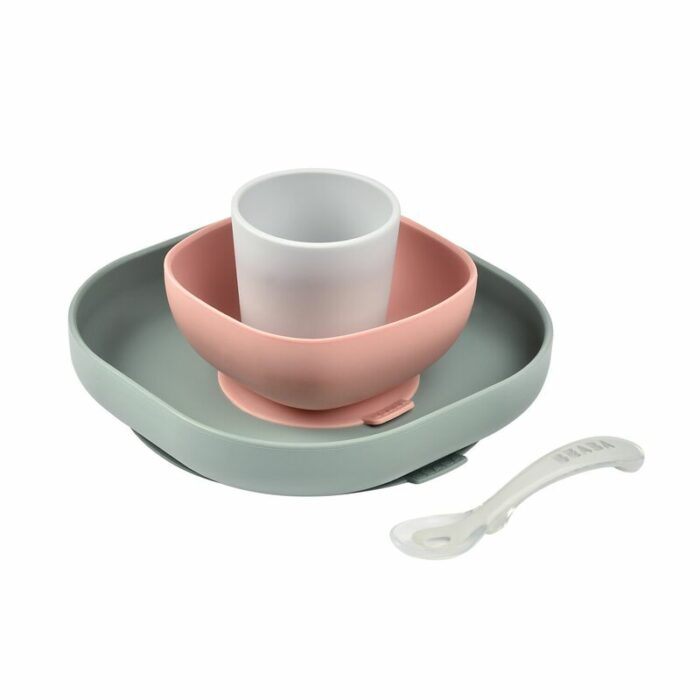 Coffret repas silicone Eucalyptus (Béaba)