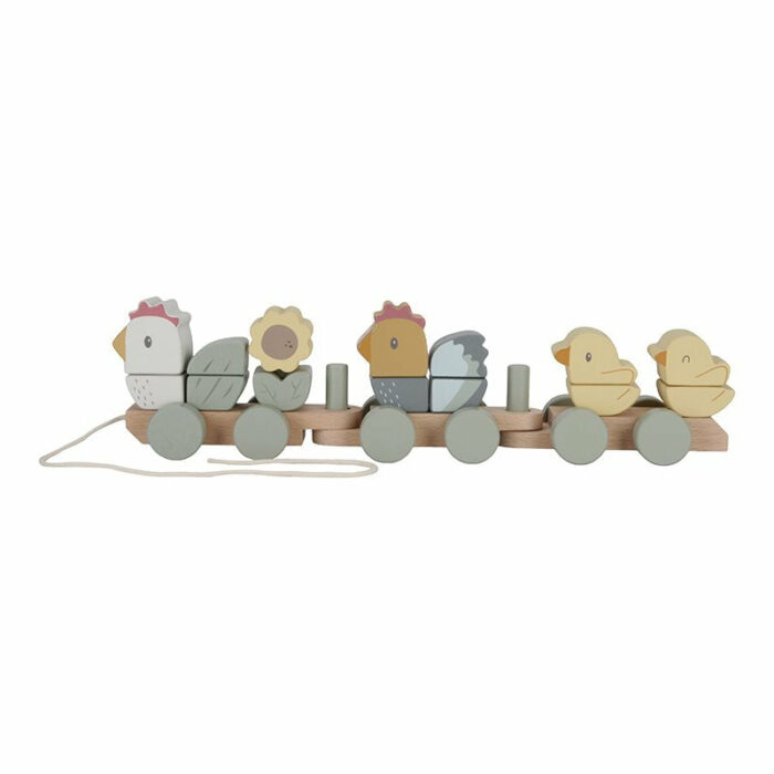 Train de blocs poulet Little Farm (Little Dutch)