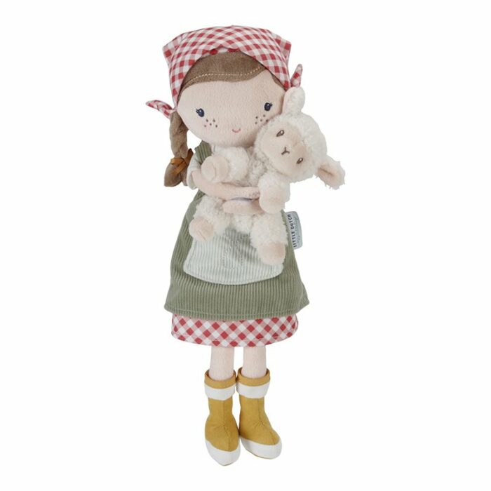 Poupée câline Fermière Rosa avec mouton 35cm (Little Dutch)