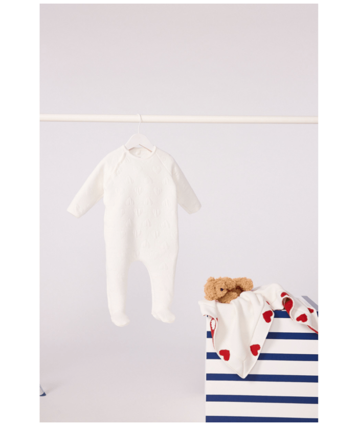DORS BIEN VELOURS COEUR (Petit Bateau)