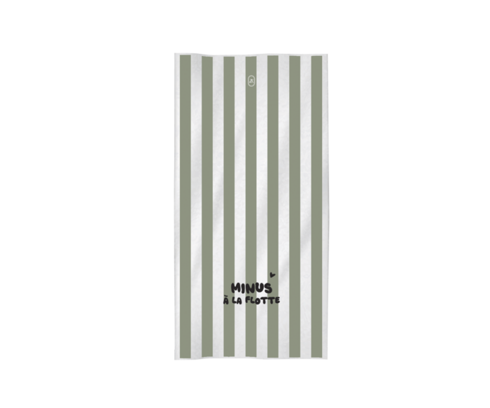 Serviette Minus à la flotte - vert Rayure verte (ZAKUW)