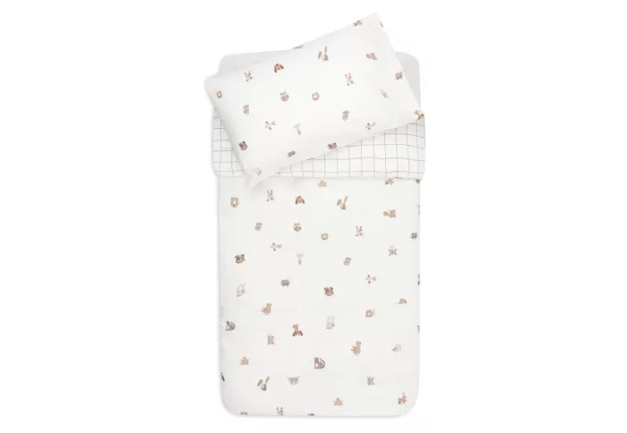 Housse de Couette et Taie - Animal Friends (Jollein)