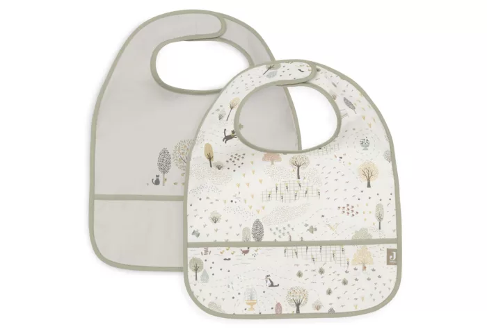 Bavoir Imperméable - Tiny Park - 2 Unités (Jollein)