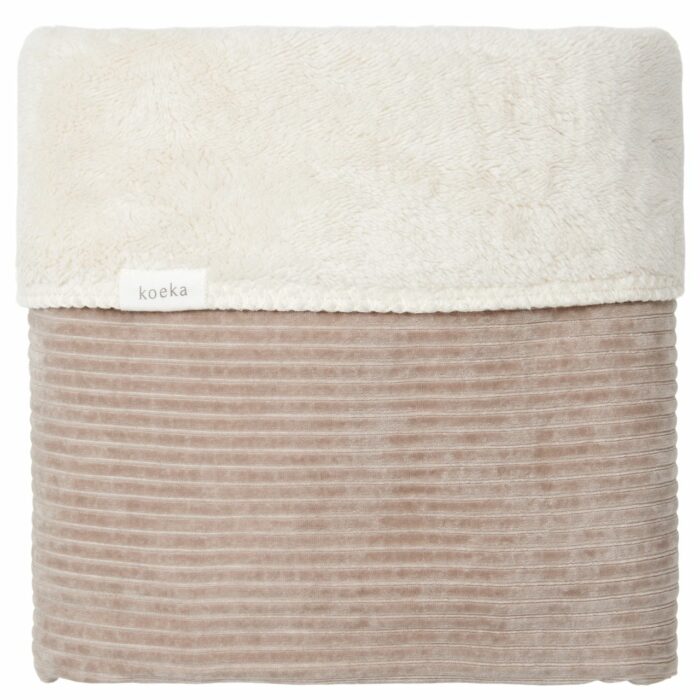 Couverture pour lit bébé teddy Vik clay 100x150 (Koeka)