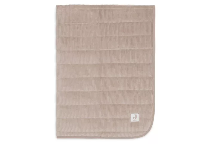 Couverture Berceau 75x100cm Velvet Rib - Milky Coffee (Jollein)