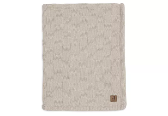 Couverture - Box Knit - Velvet - GOTS sand (Jollein)