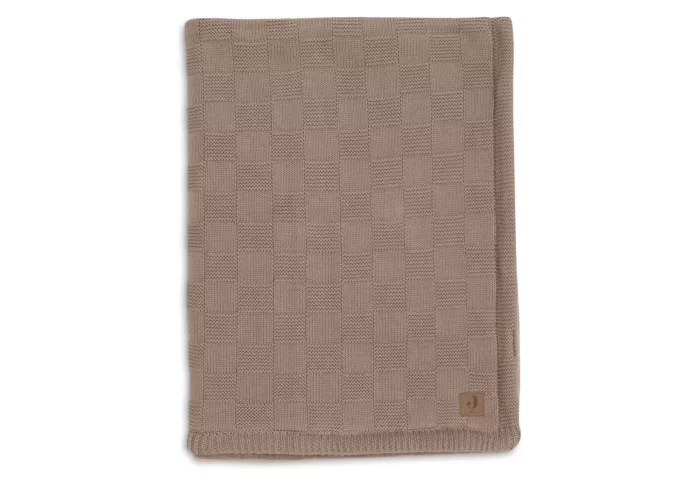 Couverture - Box Knit - Velvet - GOTS milky coffee (Jollein)