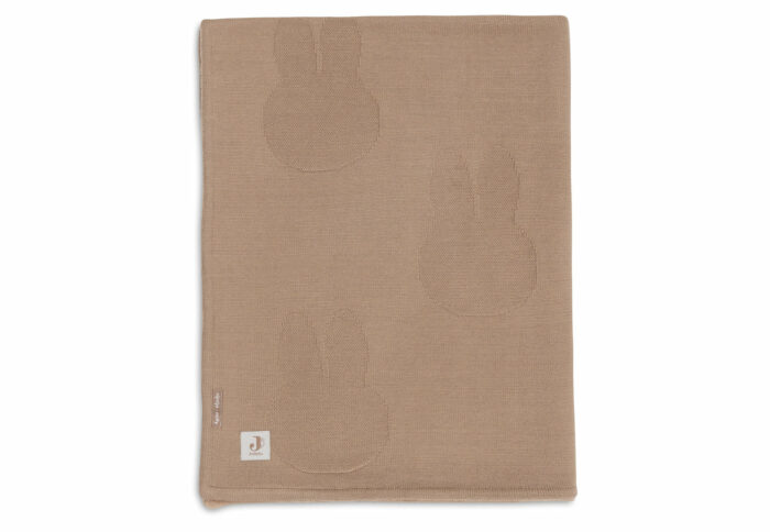 Couverture - Box Knit - Velvet - GOTS biscuit (Jollein)