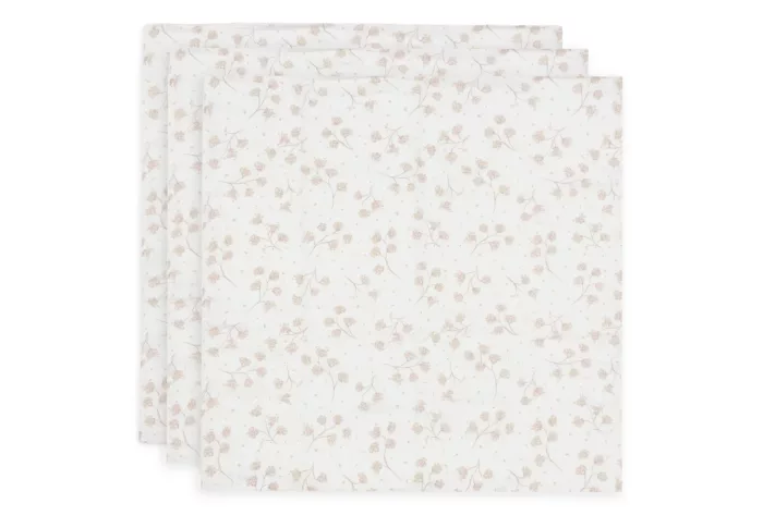 Lange Gaze de Coton Small 70x70cm - Leafy Dreams - 3 Unités (Jollein)
