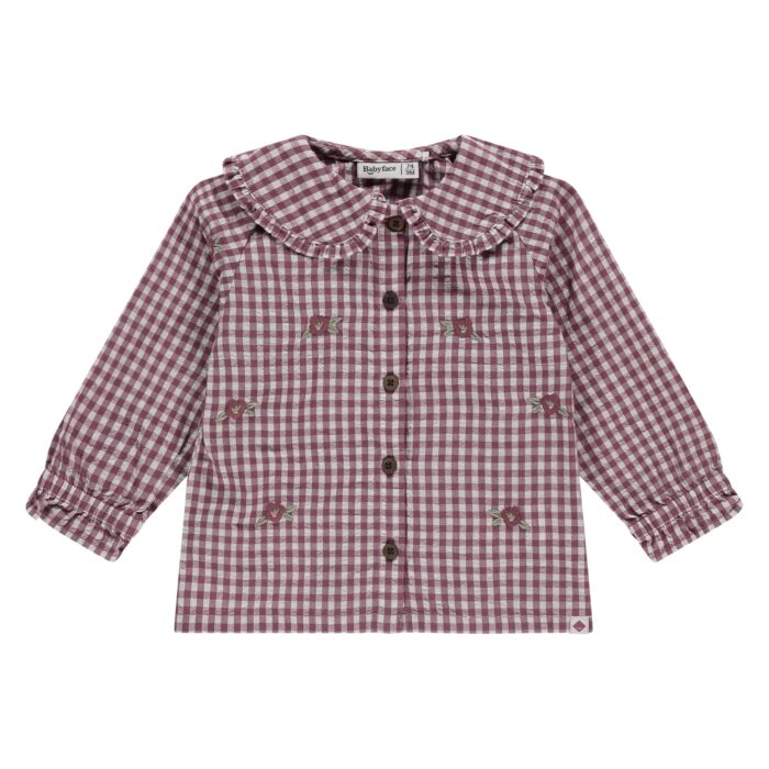 Chemisier Burgundi Bébé Fille (Babyface AW25)