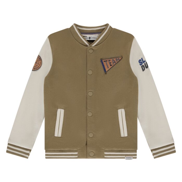 Veste Baseball Garçon Blue Camel AW25 (Stains Stories)