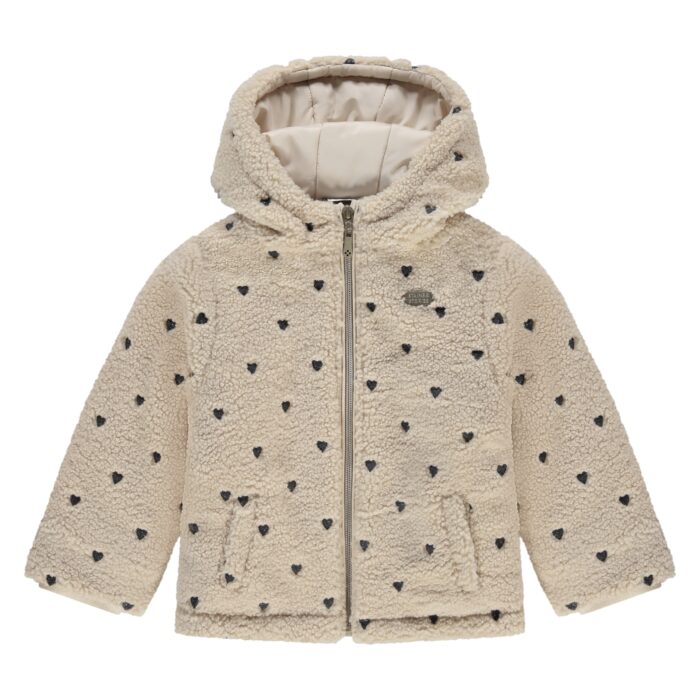 Manteau Fille Teddy Coeurs AW25 (Stains Stories)