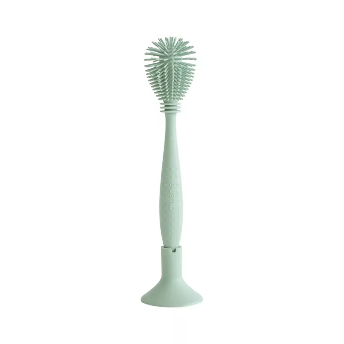 Silicone Baby Bottle Brush Cambridge Blue (Mushie)