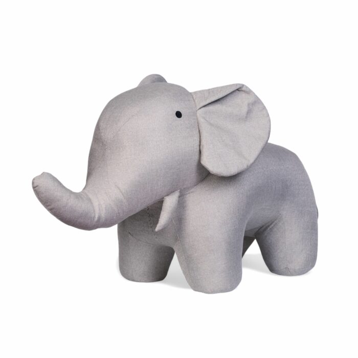 Éléphant debout - Lin - Gris (Childhome)