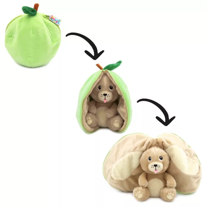 Peluche Crocket le chien/pomme (FLIPETZ)