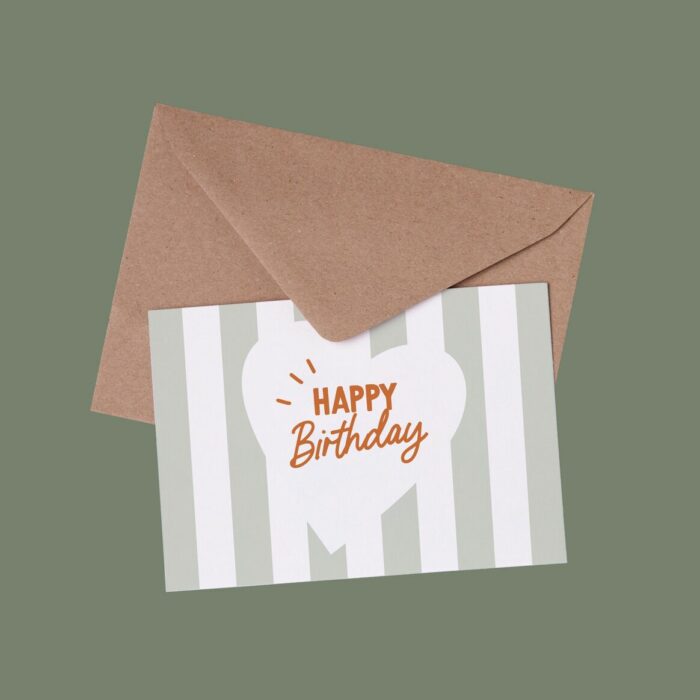 Carte - Happy birthday (LES PETITES DATES)