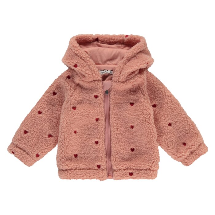 Manteau  Bébé Fille Teddy Coeurs (Babyface AW25)