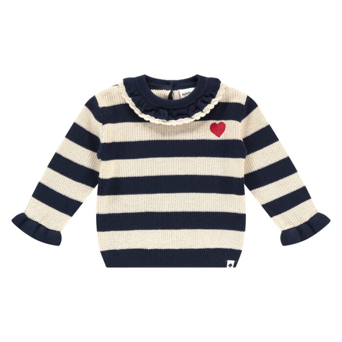Pullover Ligné Amour Bébé Fille (Babyface AW25)
