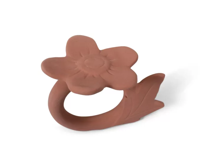 Jouet de dentition caoutchouc naturel – Bracelet fleur (BB&CO)