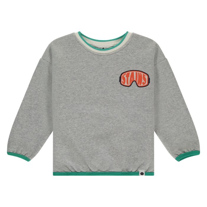 Sweatshirt Garçon Grey Melee AW25 (Stains Stories)