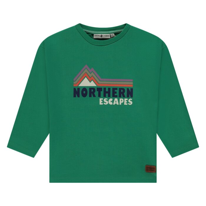 T-Shirt Manches Longues Garçon Grass AW25 (Stains Stories)